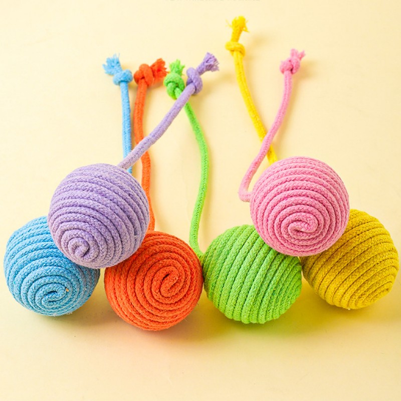 Jouet pour chat, boule de coto - Interactive Squeaky Plush Dog Toy avis et prix